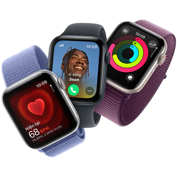Apple Watch SE 2024 GPS 44mm Viền Nhôm Dây Cao Su - Chính Hãng VN/A - Size S/M